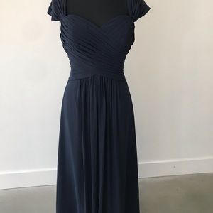 Bridesmaid Gown - Navy - New! Bill Levkoff